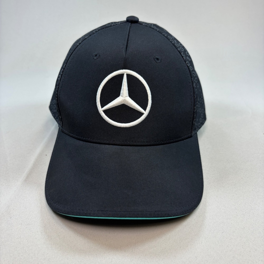 Mercedes AMG Petronas F1 Team Hat Mens OS Black Stichd Racing Cap